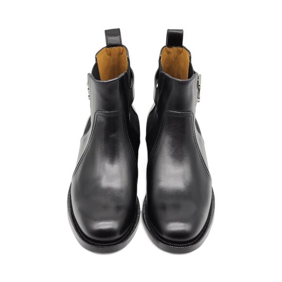 Burberry Luke TB Monogram Buckle Leather Chelsea Boot in Black 41 (8 US) $1050 - Picture 4 of 11